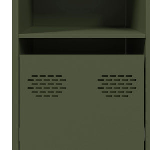 Sideboard Ελαιοπράσινο 135x39x73,5 cm Ατσάλι ψυχρής έλασης