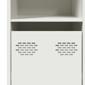 Sideboard Λευκό 135x39x73,5 cm Ατσάλι ψυχρής έλασης