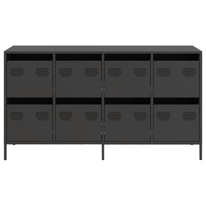 Ντουλάπι Μαύρο 135x39x73,5 εκ. από Χάλυβα Ψυχρής Έλασης