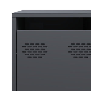 Ντουλάπι Ανθρακί 135x39x73,5 εκ. από Χάλυβα Ψυχρής Έλασης