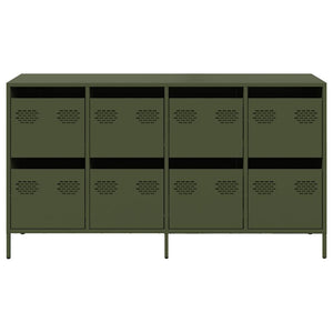 Sideboard Ελαιοπράσινο 135x39x73,5 cm Ατσάλι ψυχρής έλασης