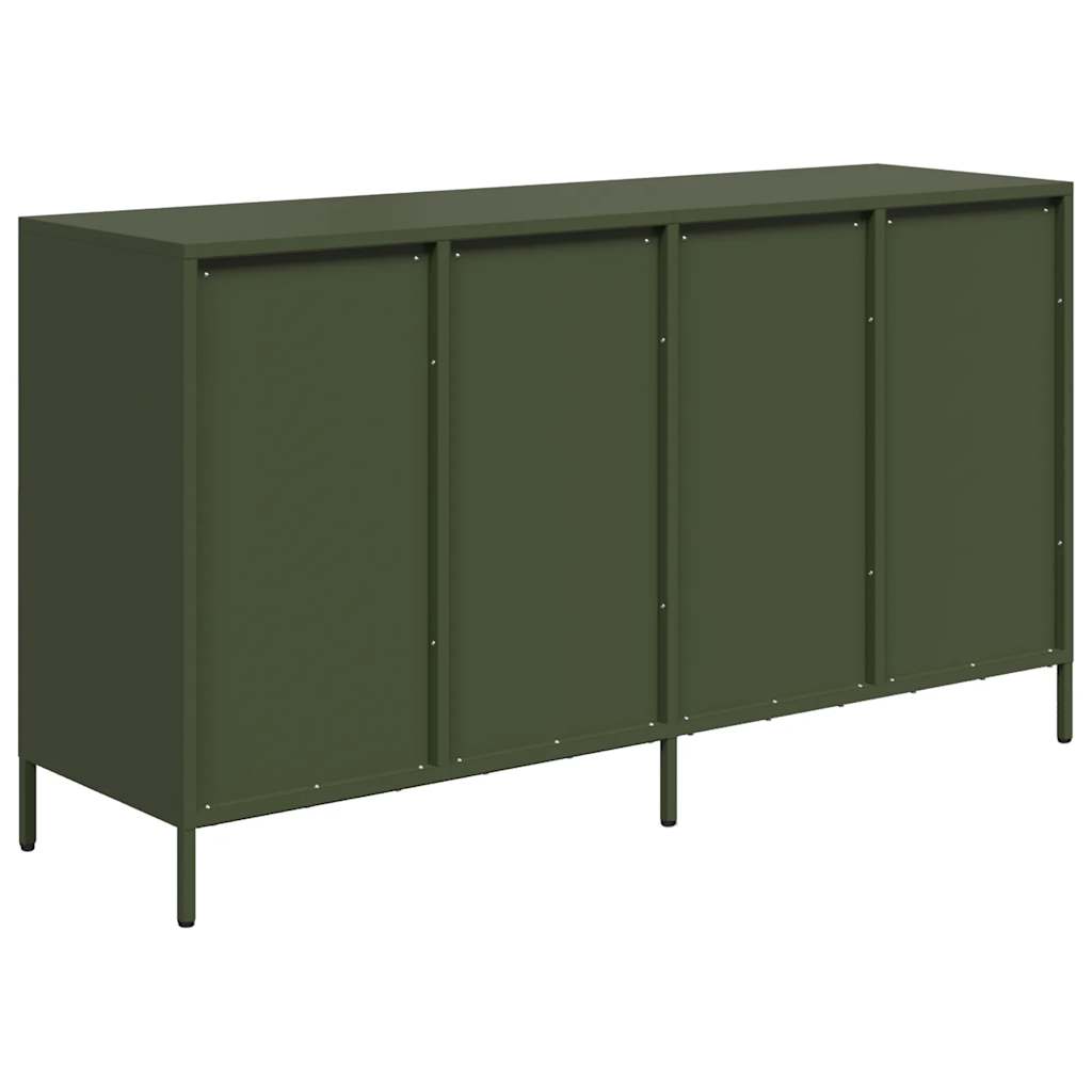 Sideboard Ελαιοπράσινο 135x39x73,5 cm Ατσάλι ψυχρής έλασης
