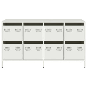 Sideboard Λευκό 135x39x73,5 cm Ατσάλι ψυχρής έλασης