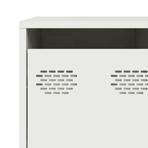 Sideboard Λευκό 135x39x73,5 cm Ατσάλι ψυχρής έλασης