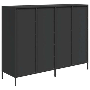 Ντουλάπι Μαύρο 135x39x103,5 εκ. από Χάλυβα Ψυχρής Έλασης