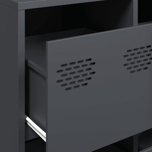 Ντουλάπι Ανθρακί 135x39x103,5 εκ. από Χάλυβα Ψυχρής Έλασης