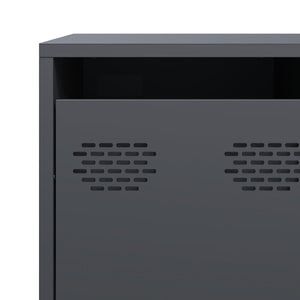 Ντουλάπι Ανθρακί 135x39x103,5 εκ. από Χάλυβα Ψυχρής Έλασης