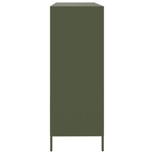 Sideboard Olive Green 135x39x103,5 cm Ατσάλι ψυχρής έλασης
