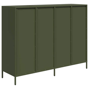 Sideboard Olive Green 135x39x103,5 cm Ατσάλι ψυχρής έλασης