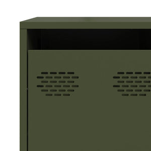 Sideboard Olive Green 135x39x103,5 cm Ατσάλι ψυχρής έλασης