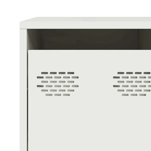 Sideboard Λευκό 135x39x103,5 cm Ατσάλι ψυχρής έλασης