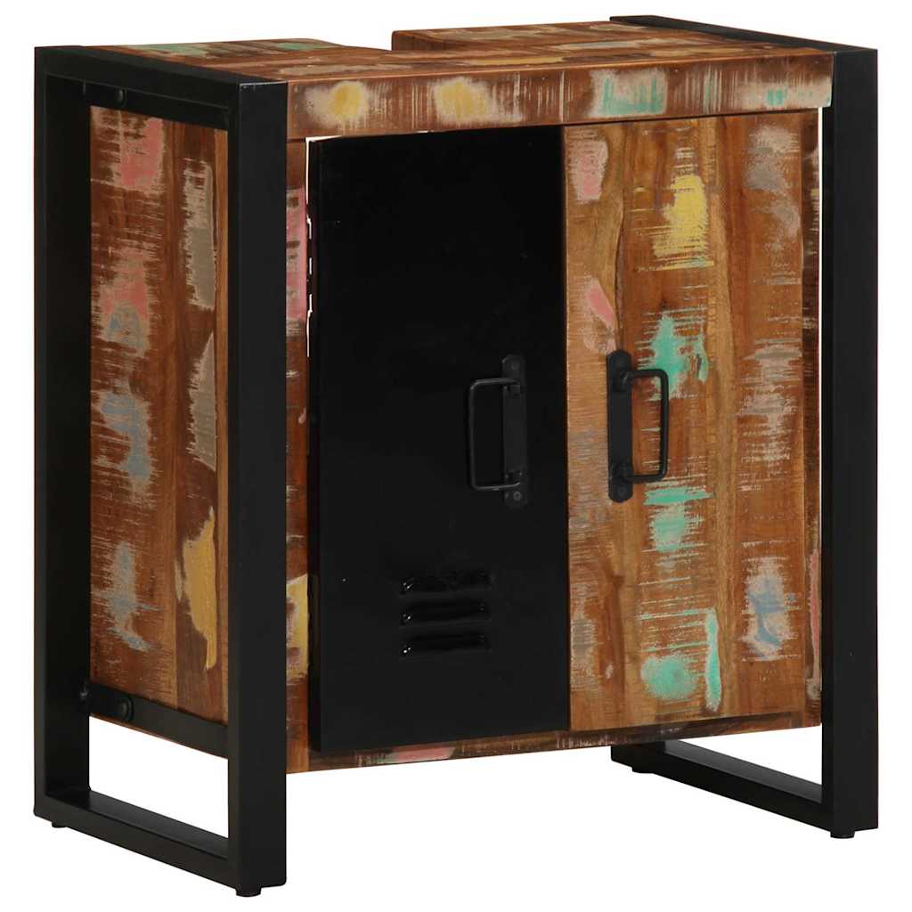 Σετ Επίπλων Μπάνιου με συρτάρι 3 pcs Στερεό Ανακτηθέν Ξύλο