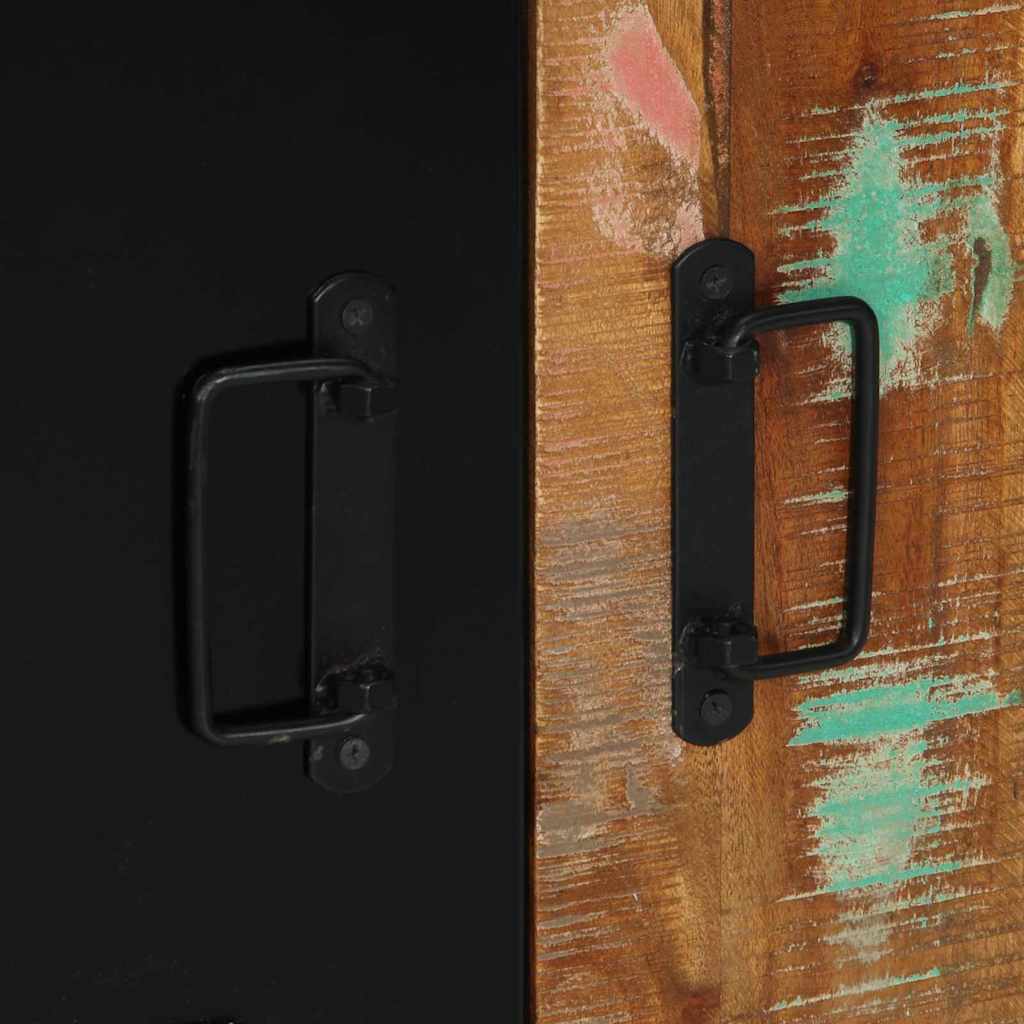 Σετ Επίπλων Μπάνιου με συρτάρι 4 pcs Στερεό Ανακτηθέν Ξύλο