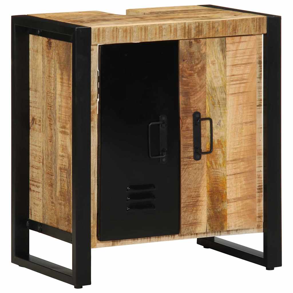 Σετ Επίπλων Μπάνιου 4 τμχ. Καφέ και Μαύρο 55 x 35 x 60 εκ. - Pakobazaar