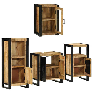 Σετ Επίπλων Μπάνιου 4 τμχ. Καφέ 55 x 35 x 60 εκ. - Pakobazaar