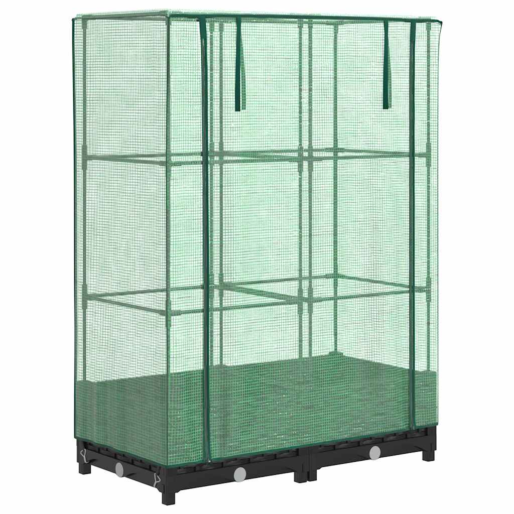 Ζαρντινιέρα Υπερυψ. Κάλυμμα Θερμοκηπίου Όψη Ρατάν 80x40x123 εκ. - Pakobazaar