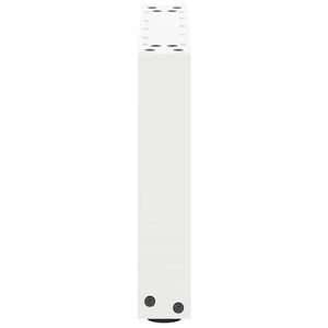 Πόδια Τραπεζιού Σαλονιού σε Σχήμα U 2 τεμ. Λευκά 30x(30-31) εκ. Ατσάλι