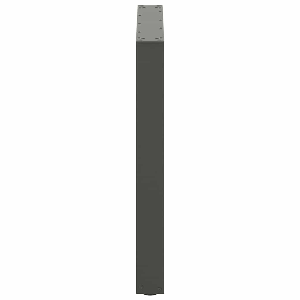 Πόδια Τραπεζαρίας σε Σχήμα U 2 τεμ. Ανθρακί 90x(72-73) εκ. Ατσάλι