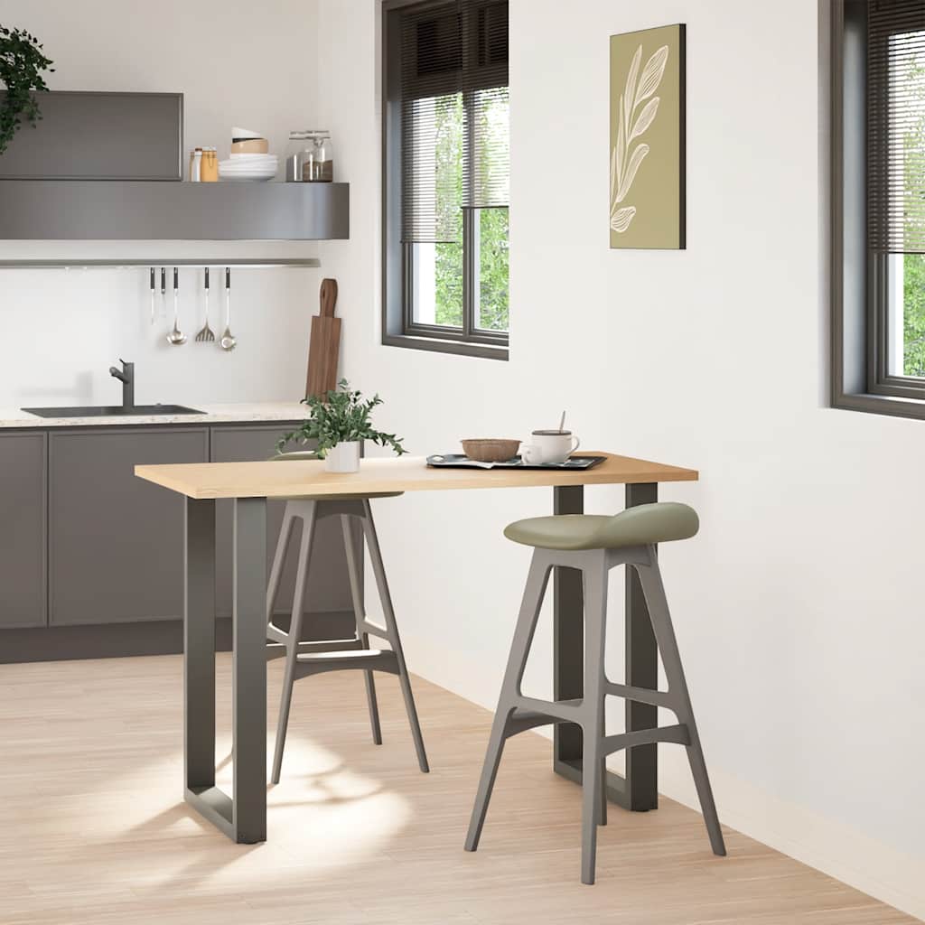 Πόδια Τραπεζιού Μπαρ σε Σχήμα U 2 τεμ. Ανθρακί 60x(90-91) εκ. Ατσάλι - Pakobazaar