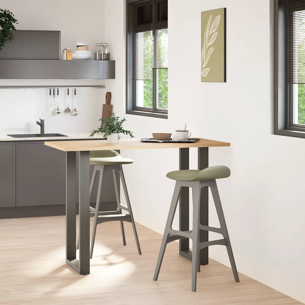 Πόδια Τραπεζιού Μπαρ σε Σχήμα U 2 τεμ. Ανθρακί 50x(100-101) εκ. Ατσάλι - Pakobazaar