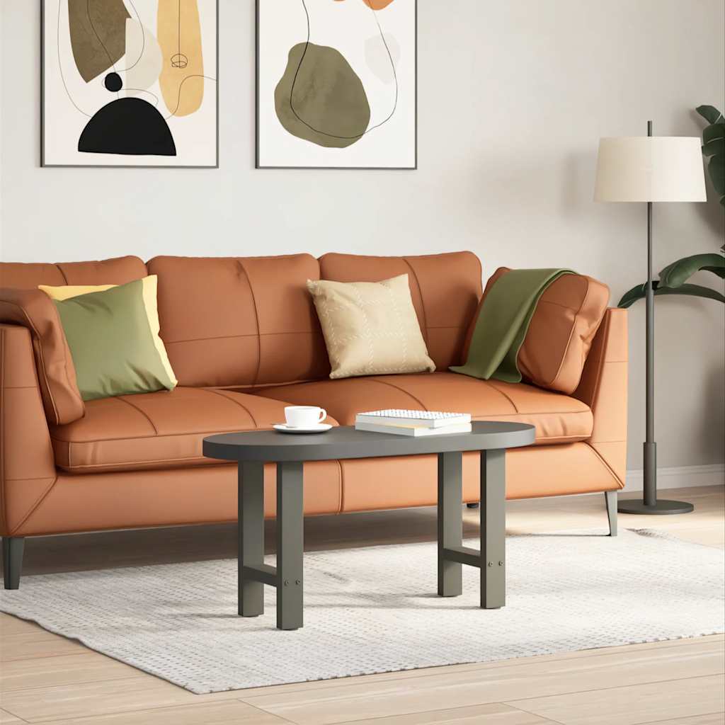 Πόδια Τραπεζιού Σαλονιού 2 τεμ. Ανθρακί 38x(42-43) εκ. Ατσάλι