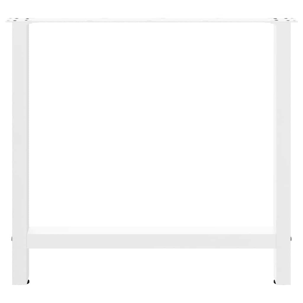 Πόδια Τραπεζαρίας 2 τεμ. Λευκά 70x(72-73) εκ. Ατσάλι - Pakobazaar