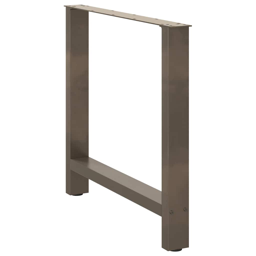 Πόδια Τραπεζαρίας 2 τεμ. από Φυσικό Ατσάλι 80x(72-73) εκ. Ατσάλι - Pakobazaar