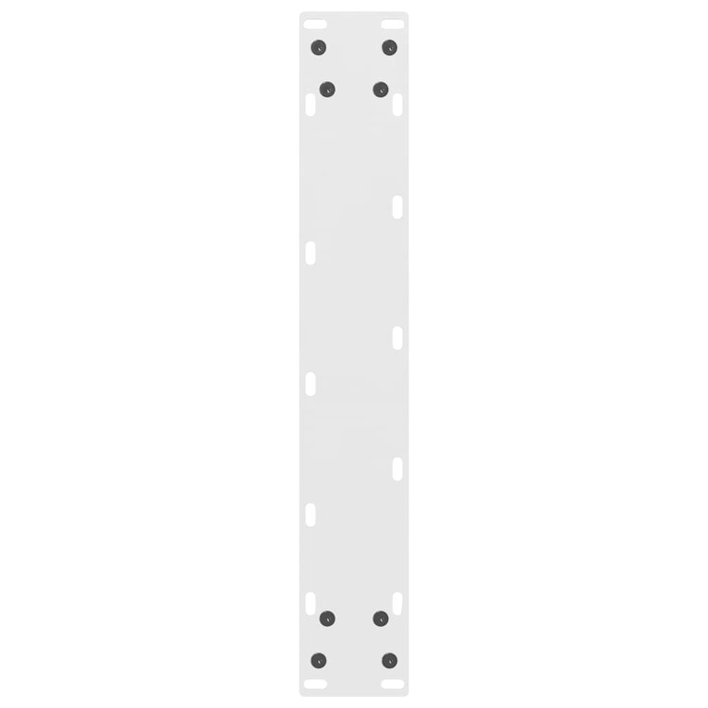 Πόδια Τραπεζιού Μπαρ 2 τεμ. Λευκά 50x(90-91) εκ. Ατσάλι - Pakobazaar