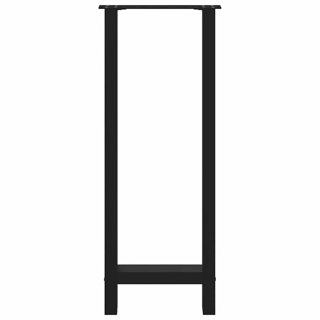 Πόδια Τραπεζιού Μπαρ 2 τεμ. Μαύρα 50x(100-101) εκ. Ατσάλι - Pakobazaar