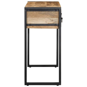 Τραπέζι κονσόλας 100x35x75 cm Στερεό ακατέργαστο ξύλο Mango - Pakobazaar