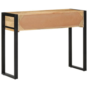 Τραπέζι κονσόλας 100x35x75 cm Στερεό ακατέργαστο ξύλο Mango - Pakobazaar