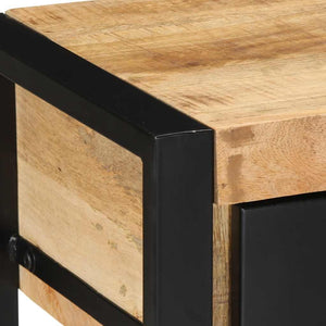 Τραπέζι κονσόλας 100x35x75 cm Στερεό ακατέργαστο ξύλο Mango - Pakobazaar