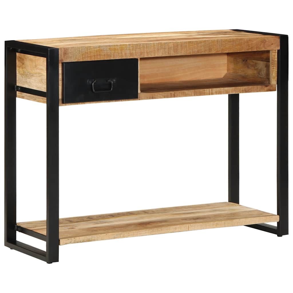 Τραπέζι κονσόλας 100x35x75 cm Στερεό ακατέργαστο ξύλο Mango - Pakobazaar