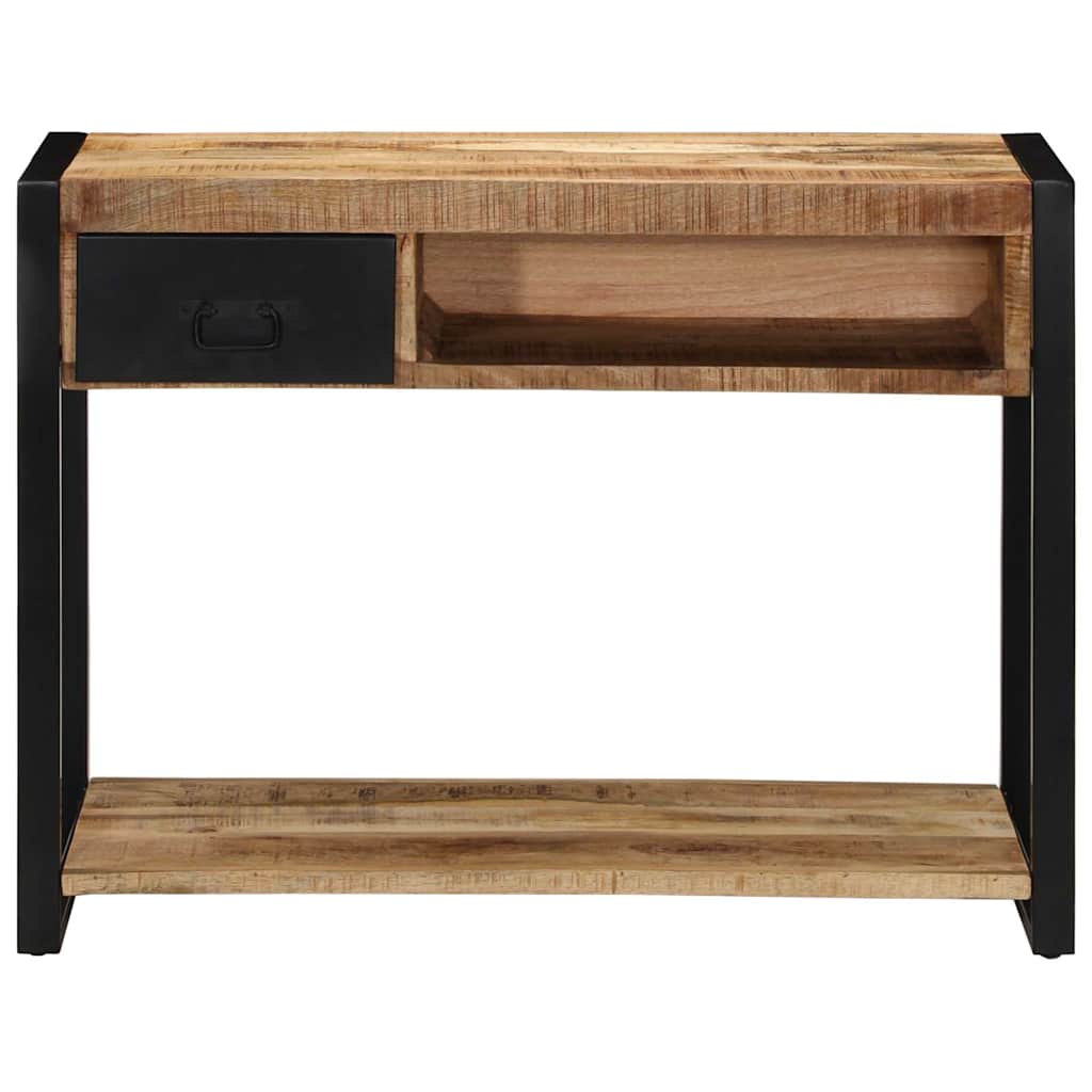 Τραπέζι κονσόλας 100x35x75 cm Στερεό ακατέργαστο ξύλο Mango - Pakobazaar