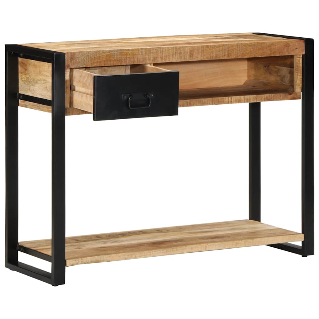 Τραπέζι κονσόλας 100x35x75 cm Στερεό ακατέργαστο ξύλο Mango - Pakobazaar