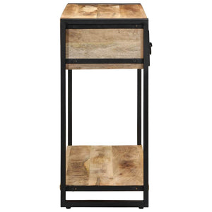Τραπέζι κονσόλας 100x35x75 cm Στερεό ακατέργαστο ξύλο Mango - Pakobazaar