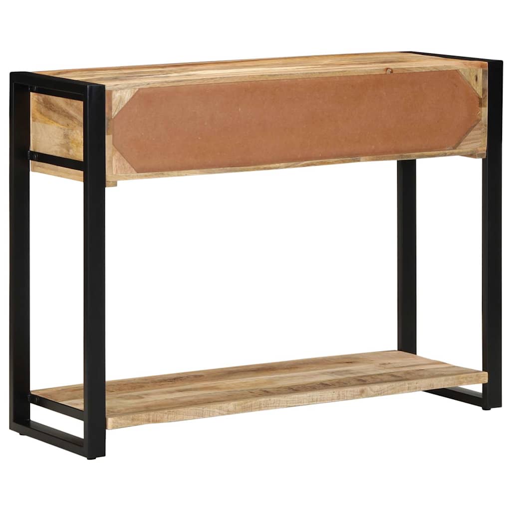 Τραπέζι κονσόλας 100x35x75 cm Στερεό ακατέργαστο ξύλο Mango - Pakobazaar