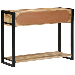 Τραπέζι κονσόλας 100x35x75 cm Στερεό ακατέργαστο ξύλο Mango - Pakobazaar