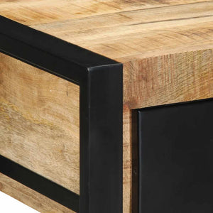 Τραπέζι κονσόλας 100x35x75 cm Στερεό ακατέργαστο ξύλο Mango - Pakobazaar