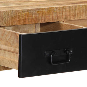 Τραπέζι κονσόλας 100x35x75 cm Στερεό ακατέργαστο ξύλο Mango - Pakobazaar