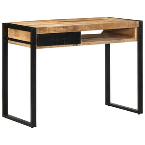Γραφείο  100x50x75 cm Στερεό ακατέργαστο ξύλο Mango - Pakobazaar