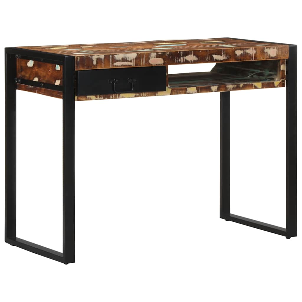 Γραφείο  Πολύχρωμο 100x50x75 cm Στερεό ξύλο αναγεννημένο
