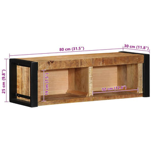 ντουλάπι τηλεόρασης  80x30x25 cm Στερεό ακατέργαστο ξύλο Mango