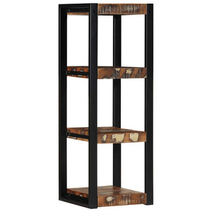 Ράφι τοίχου Πολύχρωμο 35x35x100 cm Στερεό ξύλο ανακτημένο - Pakobazaar