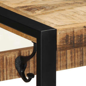 Ράφι για παλτά 80x35x35 cm Στερεό ακατέργαστο ξύλο Mango - Pakobazaar