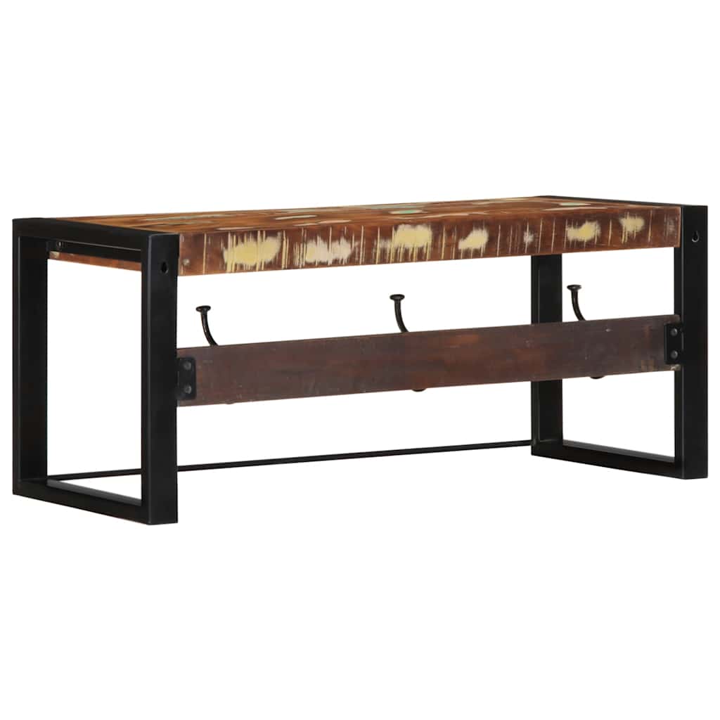 Ράφι για παλτά Πολύχρωμο 80x35x35 cm Στερεό ξύλο αναγεννημένο