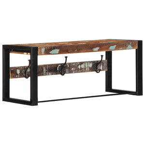 Ράφι για παλτά Πολύχρωμο 80x35x35 cm Στερεό ξύλο αναγεννημένο