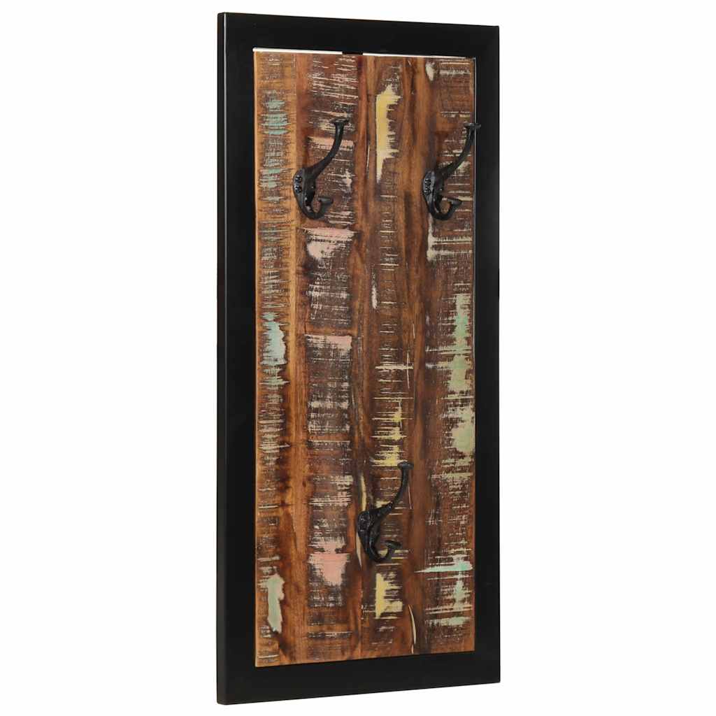 Ράφι για παλτά Πολύχρωμο 40x2x80 cm Ξύλο μασίφ αναγεννημένο