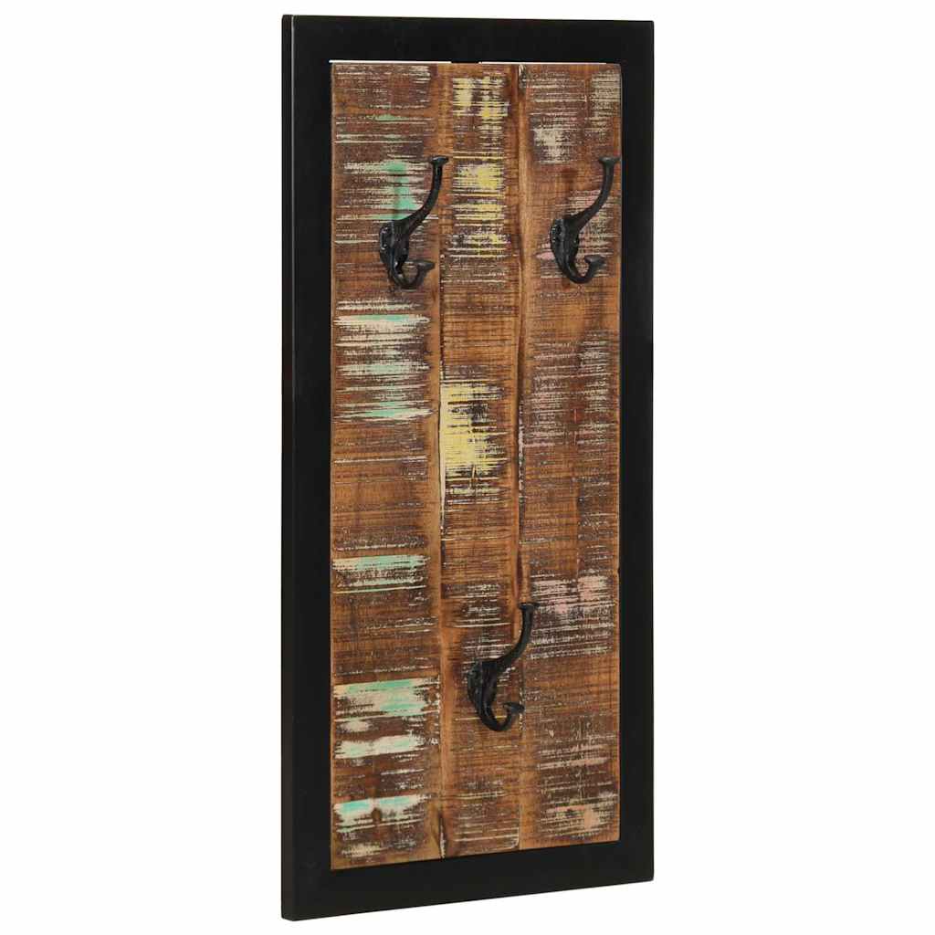 Ράφι για παλτά Πολύχρωμο 40x2x80 cm Ξύλο μασίφ αναγεννημένο