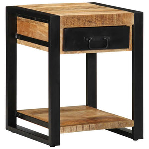 Side Table 40x40x50 cm Στερεό ακατέργαστο ξύλο Mango - Pakobazaar